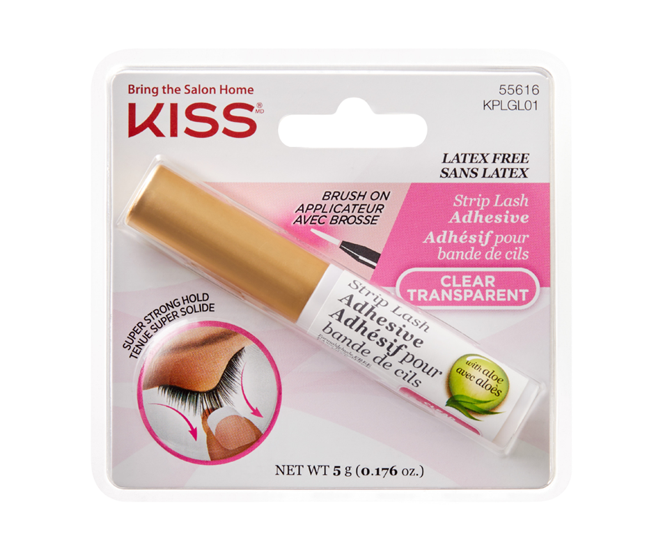 Strip Lash Adhesive, Clear, 1 unit Kiss False lashes Jean Coutu