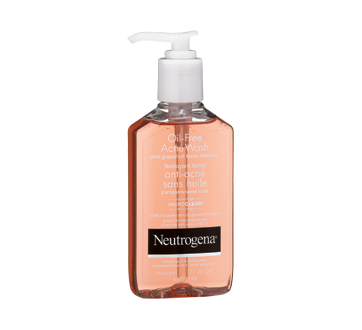 Image 1 of product Neutrogena - Oil-Free Acne Wash Facial Cleanser, 177 ml, Pink Grapefruit
