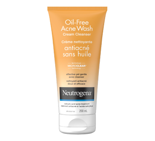 Oil-Free Acne Wash Cream Cleanser, 200 ml – Neutrogena : Cleanser