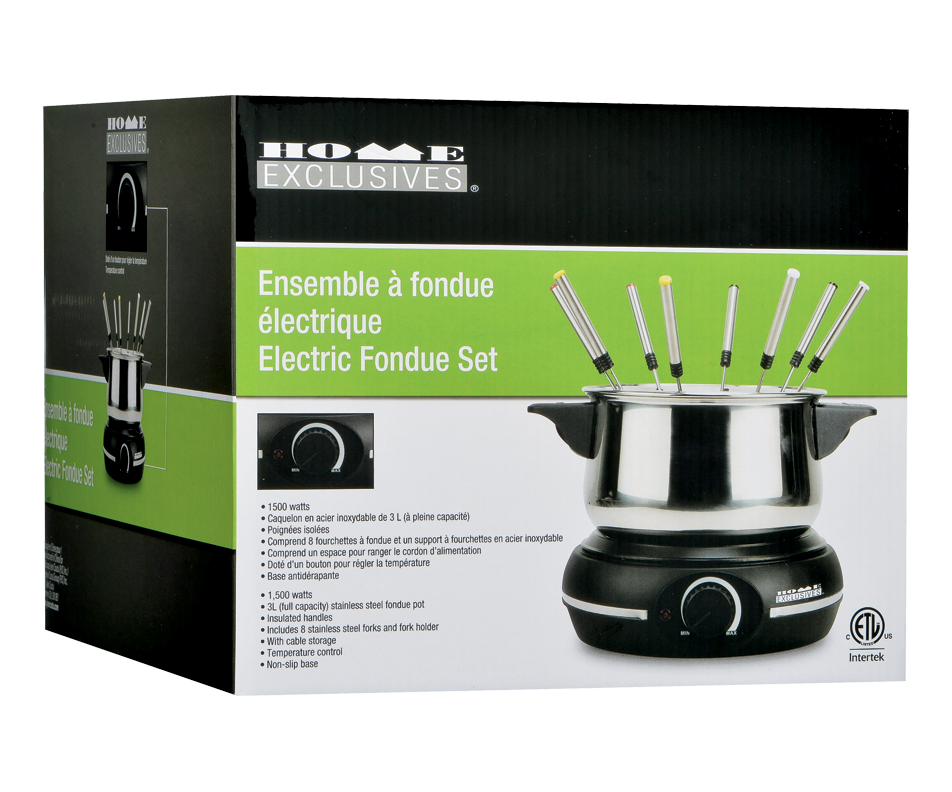Electric Fondue Set, 1 unit Home Exclusives Cooking accessories