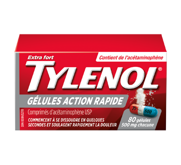 Image 2 of product Tylenol - Tylenol Extra Strength Rapid Release Gels Capsules, 500 mg, 80 units
