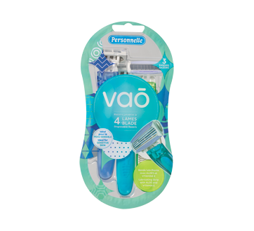 Vao 4-Blade Disposable Razors, 3 units