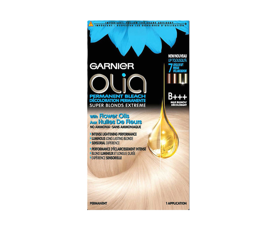 Olia Permanent Hair Colour, B+++ Max Bleach, 1 unit Garnier Permanent colour Jean Coutu