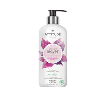 Image of product Attitude - Super Leaves Natural Hand Soap, 473 ml, White Tea Leaves