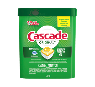 Image of product Cascade - ActionPacs Dishwasher Detergent, Lemon