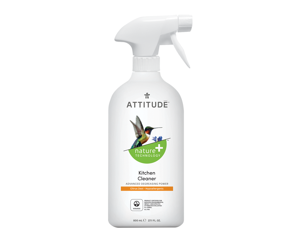 Nature + Technology Kitchen Cleaner, Citrus Zest, 800 ml Attitude