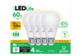 Thumbnail of product Globe Electric - LED Bulbs 60W A19, 4 units, Warm Light