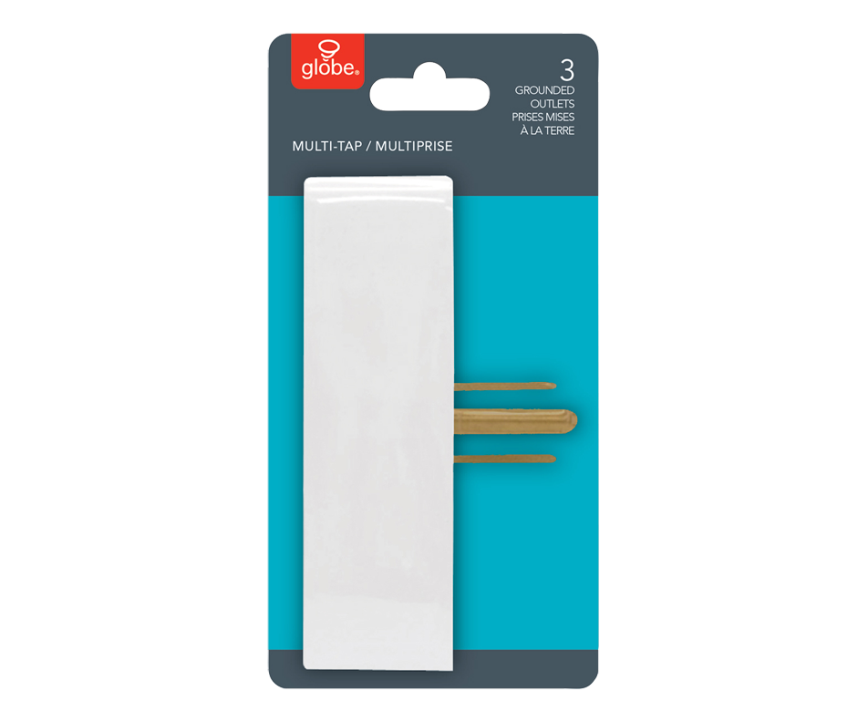 MultiTap 3 Outlets, 1 unit Globe Electric Light bulb Jean Coutu