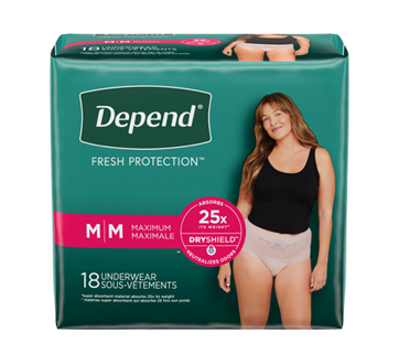 Fit-Flex Incontinence Underwear for Women, 18 units, Medium, Tan