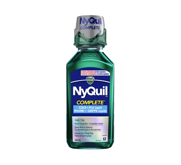 Image of product Vicks - NyQuil Complete Cold & Flu Nighttime Relief Liquid, 354 ml