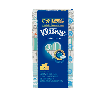 Image of product Kleenex - Facial Tissues, 6 x 100 units
