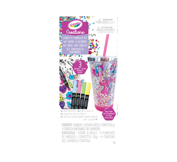 Image of product Crayola - Creations Confetti Tumbler Kit, 1 unit