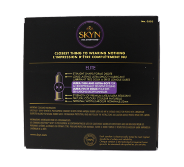 Image 2 of product Skyn - Feel Everyting Elite Natural Latex Free Lubricated Condoms, 22 units