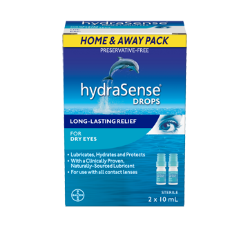 Image of product HydraSense - HydraSense Eye Drops Dry Eye, 2 x 10 ml