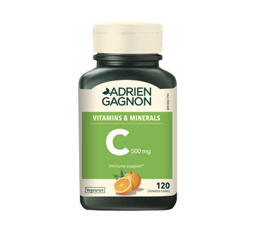 Image of product Adrien Gagnon - Vitamin C 500 mg Chewable Orange, 120 units