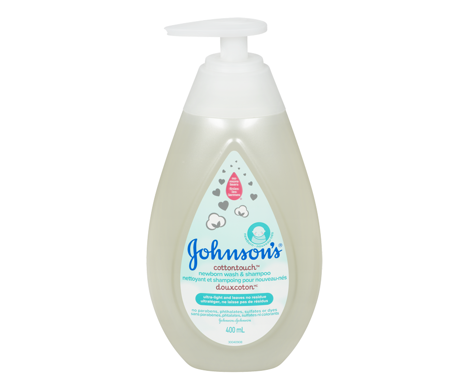 CottonTouch Newborn Wash & Shampoo, 400 ml Johnson's Bath and