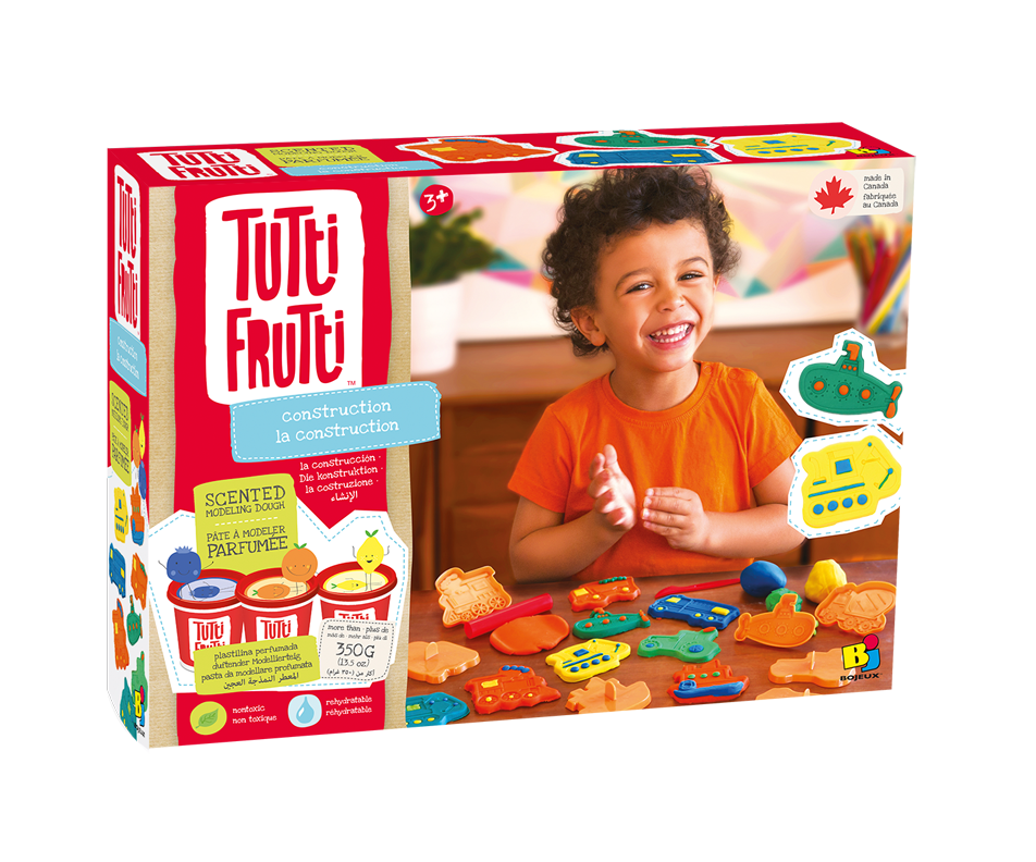 Construction Scented Modeling Dough Set, 1 unit Tutti Frutti Arts