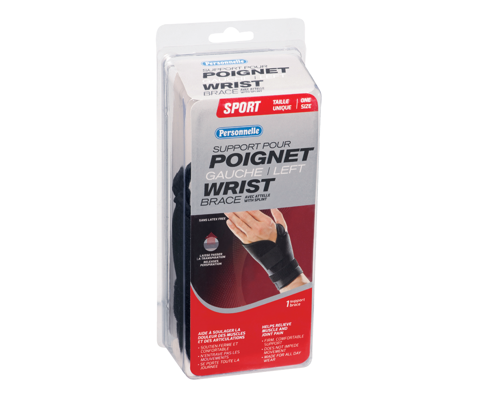 Wrist Brace, Left Personnelle Wellness Jean Coutu