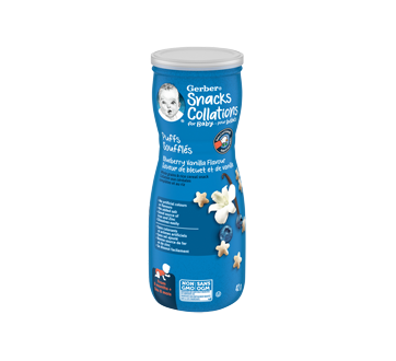 Gerber Puffs, 42 g, Blueberry & Vanilla