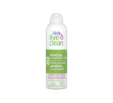 Live Clean Kids - Mineral Sunscreen Spray SPF 30, 177 g