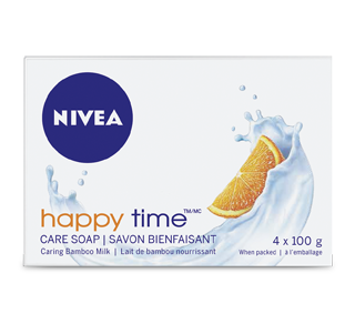 Happy Time Creme Soap, 4 x 100 g – Nivea : Soap