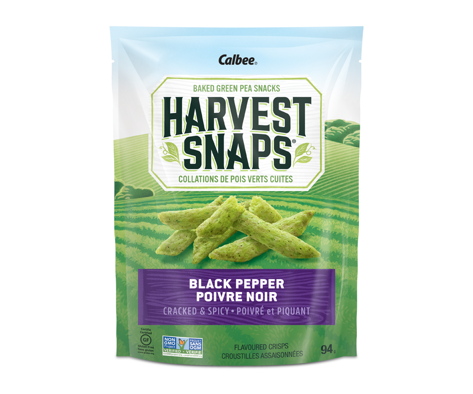 Snapea Crisps, 93 g, Black Pepper Harvest Snaps Chips and pretzels
