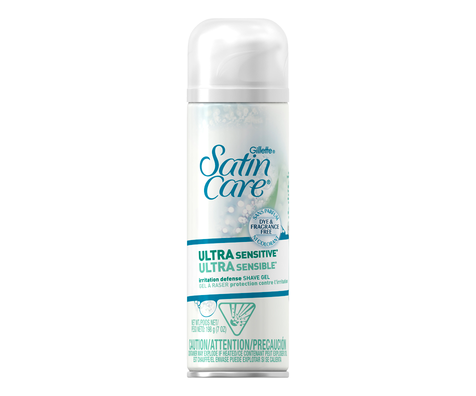 Satin Care Ultra Sensitive Women's Shave Gel, 198 g Gillette Shaving foam, cream and soap
