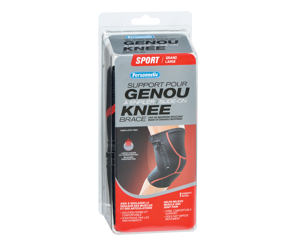 SlideOn Knee Brace, Large, 1 unit Personnelle Orthopedics Jean Coutu