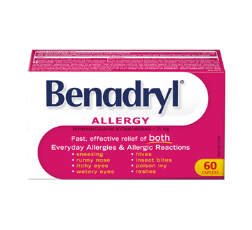 Image of product Benadryl - Allergy Relief Caplets, 60 units