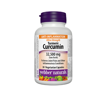 Image of product Webber Naturals - Turmeric Curcumin Vegetarian Capsules, 32 500 mg, 30 units