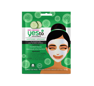 Image of product Yes To - Cucumbers Paper Mask, 20 ml
