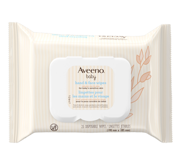 Image 2 of product Aveeno Baby - Hand & Face Wipes, 25 units