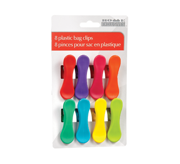Image of product Home Exclusives - Plastic Bag Clips, 8 units