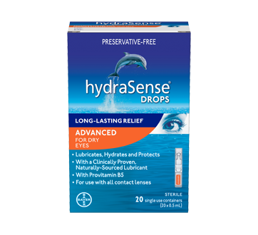 Image of product HydraSense - HydraSense Eye Drops Advanced Formula, 20 x 0.5 ml