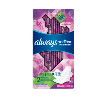 Always Radiant Size 2 Sanitary Pad - Heavy - 26's