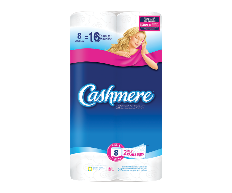 Toilet Paper, 8 units Cashmere Toilet paper Jean Coutu