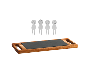 Image 2 of product Trudeau - Smiley Cheese Board Set, 6 units