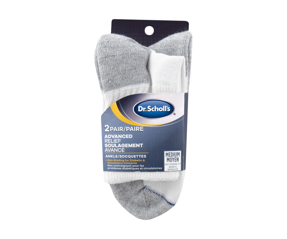 Diabetic Ankle socks, 1 unit, White Dr. Scholl's Support stocking for women Jean Coutu