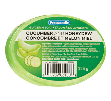 Glycerin Soap, 125 g, Cucumber and Honeydew