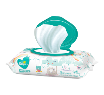 Baby Wipes Sensitive, Perfume Free, 56 units