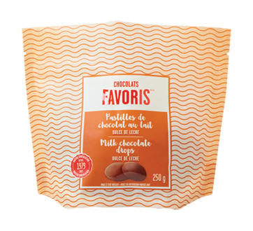 Milk Chocolate Drops, 250 g, Dulce de Leche