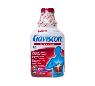 Image of product Gaviscon - Gaviscon Extra Strength Liquid, 600 ml, Mixed Fruits