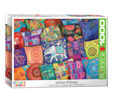 Image of product Eurographics - Puzzle 1000 Pieces, Indian Pillows, 1 unit