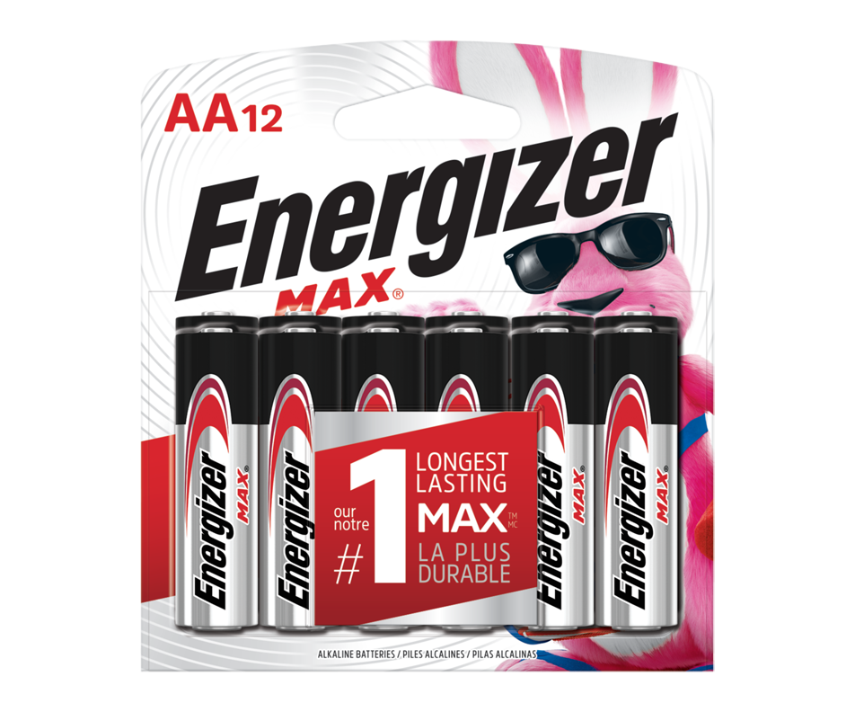 MAX AA12, 12 units Energizer Standard batteries and cells Jean Coutu
