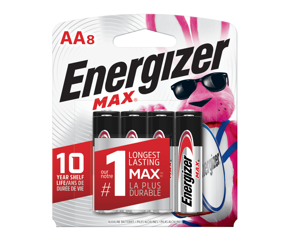 MAX AA8, 8 units Energizer Standard batteries and cells Jean Coutu