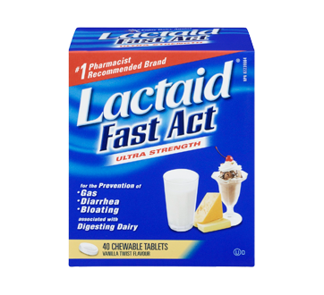 Image of product Lactaid - Fast Act Chewable Tablets, 40 units