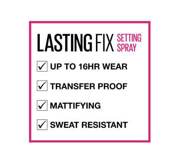 Image 6 of product Maybelline New York - Lasting Fix Make-Up Setting Spray Matte Finish, 100 ml