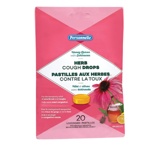Herb Cough Drops, Honey Lemon, 20 units