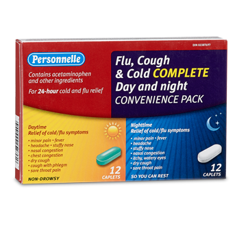 Image of product Personnelle - Flu, Cough and Cold Complete Day and Night, 12 + 12 units