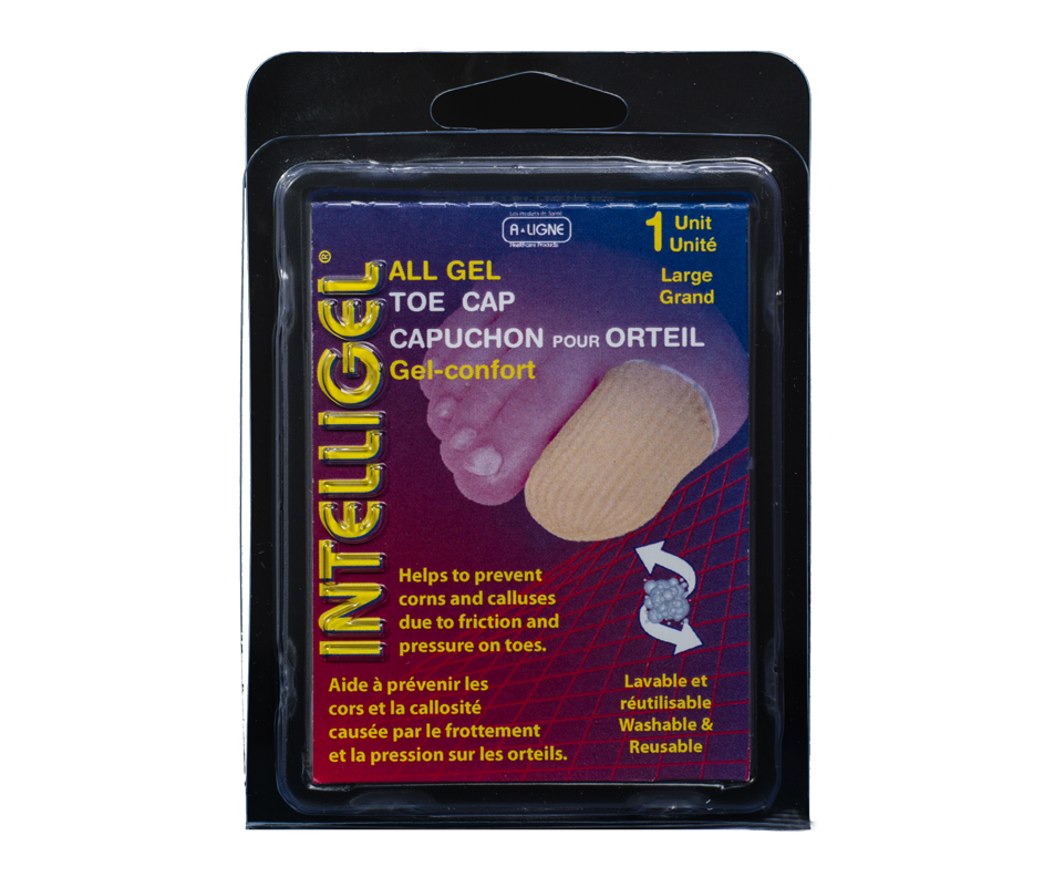 Gel Toe Caps, 1 unit, Large Intelligel Wellness Jean Coutu